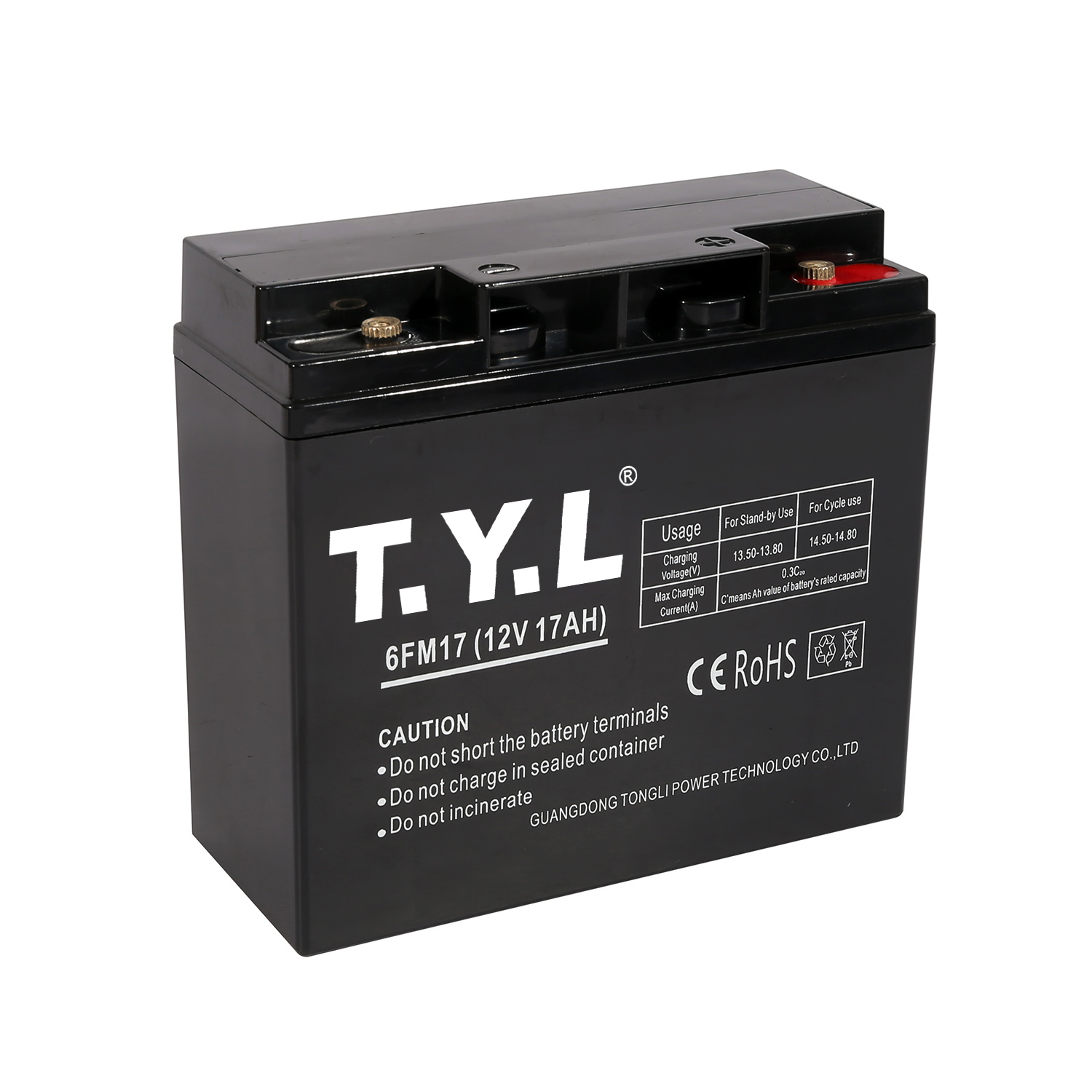 Batterie de stockage cylindrique longue durée 12V18AH pour les entreprises